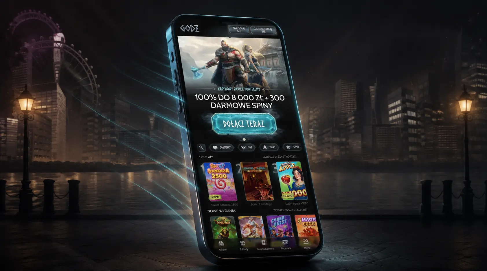 Gra mobilna w Godz Casino
