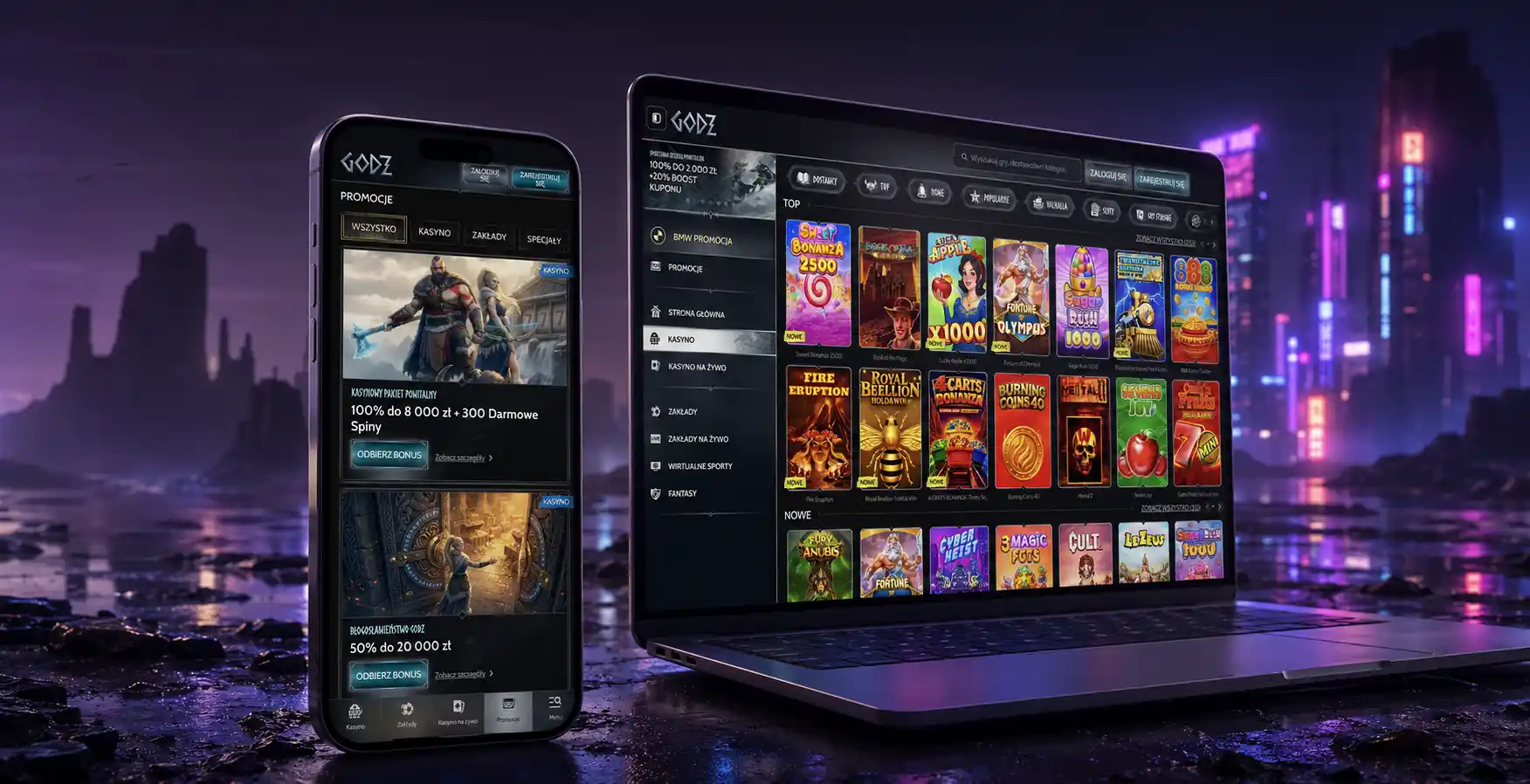 Gry dostępne w Godz Casino